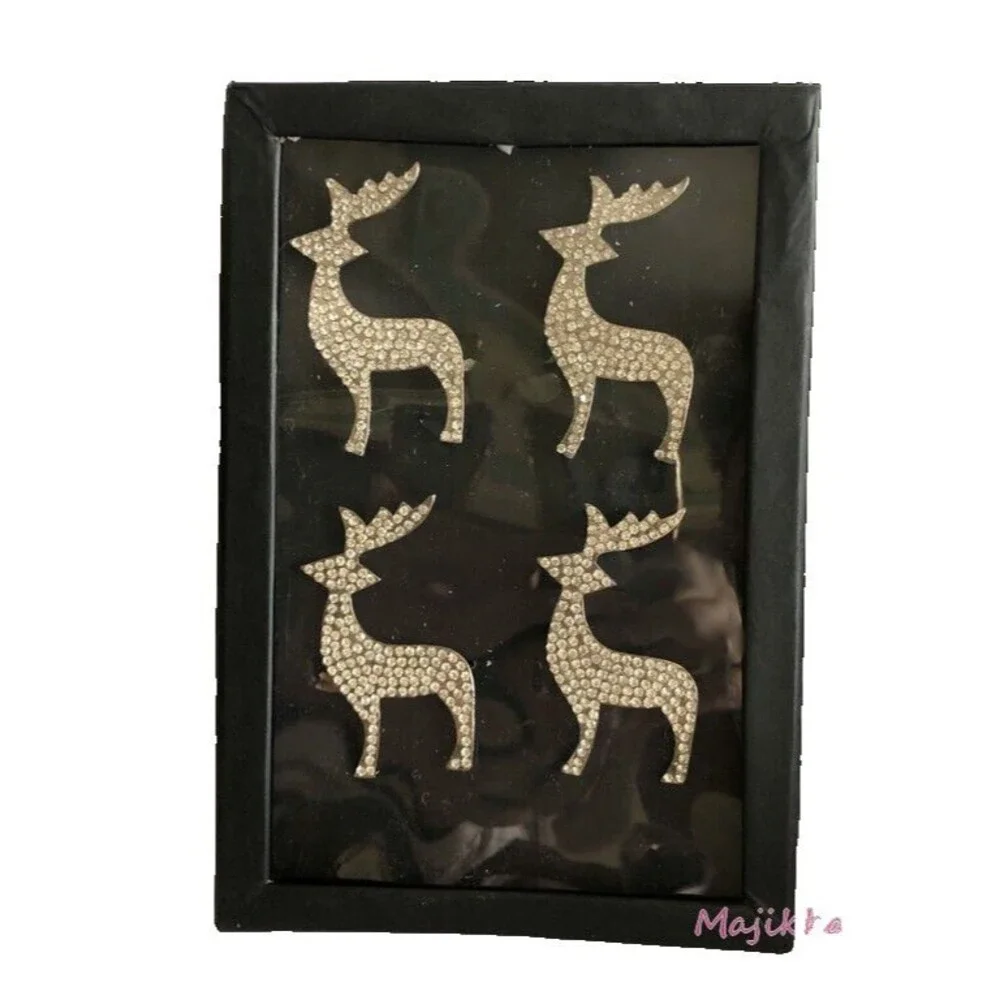 Tahari reindeer rhinestone